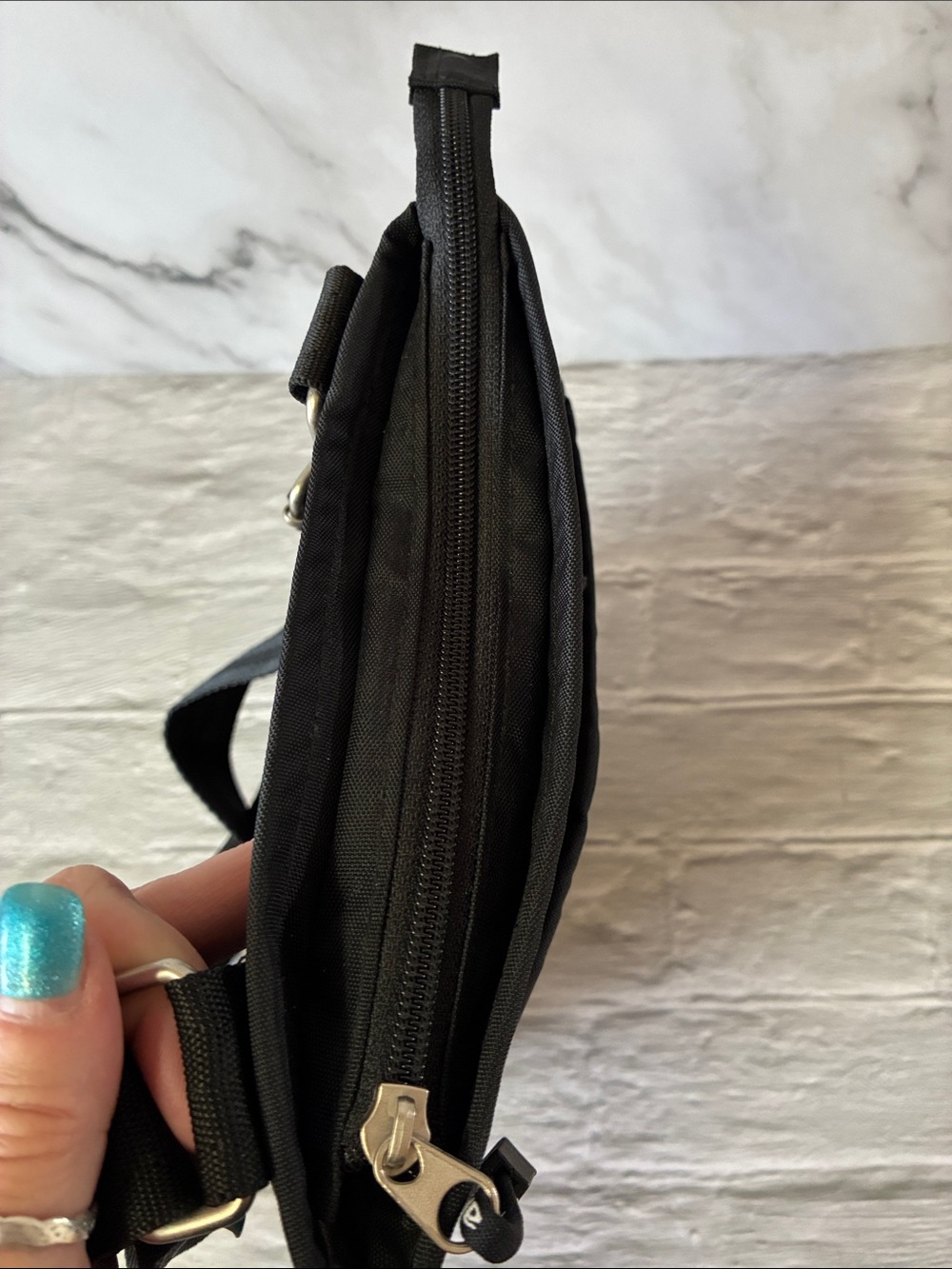 Derek Alexander Black Nylon Crossbody Bag Unisex - Picture 5 of 15